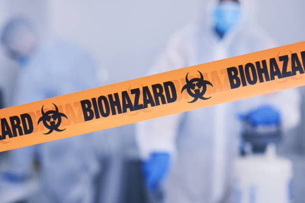 Professional Biohazard Cleanup technician working in Marion, NC